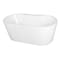 Aqua Eden Freestanding Bathtubs, 66.31 L, 31.5 W, White, Acrylic VT7DE673223 - alternate 1